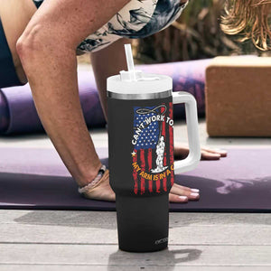 Funny Fishing Fathers Day Tumbler With Handle I Can't Work Today My Arm Is In A Cast Dad Gifts TB10 Print Your Wear