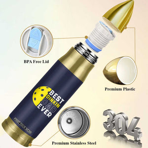 Funny Pickleball Dad Bullet Tumbler Best Dinkin Dad Ever Fathers Day Gift TB10 Print Your Wear