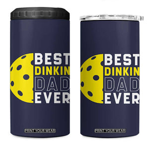 Funny Pickleball Dad 4 in 1 Can Cooler Tumbler Best Dinkin Dad Ever Fathers Day Gift TB10 One Size: 16 oz Navy Print Your Wear