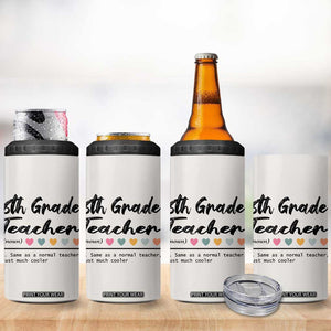 6th Grade Teacher Definition 4 in 1 Can Cooler Tumbler Funny Sixth Grade Vibes Back To School TB10 Print Your Wear