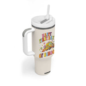 Teacher Gifts Tumbler With Handle Happy First Day Of School TB10 Print Your Wear