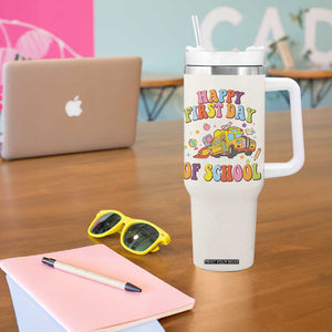 Teacher Gifts Tumbler With Handle Happy First Day Of School TB10 Print Your Wear