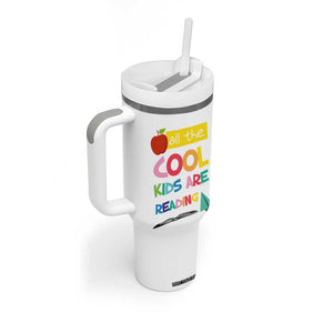 Teacher Tumbler With Handle All The Cool Kids Are Reading TB10 Print Your Wear