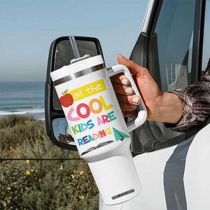 Teacher Tumbler With Handle All The Cool Kids Are Reading TB10 Print Your Wear