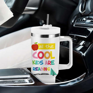 Teacher Tumbler With Handle All The Cool Kids Are Reading TB10 Print Your Wear