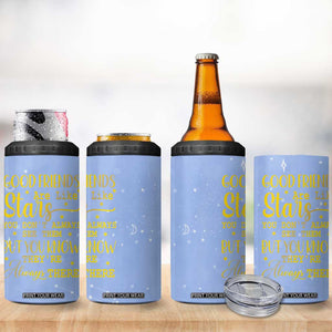 Best Friends Gift 4 in 1 Can Cooler Tumbler Friendship Gifts for Sister, Besties, BFF Good Friends Are Like Stars You Don't Always See Them But You Know They Are Always There TB10 Print Your Wear