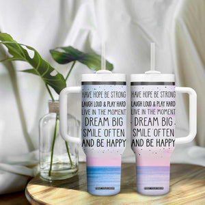 Funny Inspirational Tumbler With Handle Have Hope Be Strong Motivational Quote TB10 Print Your Wear