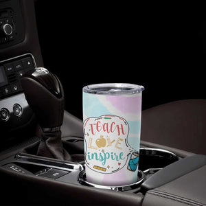 Teacher Tumbler Cup Teach Love Inspire Back To School Christmas Birthday Gift TB10 Print Your Wear