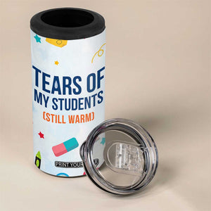 Funny Teacher Appreciation Gifts 4 in 1 Can Cooler Tumbler Tears Of My Students Funny College Professor TB10 Print Your Wear