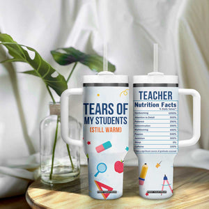 Funny Teacher Appreciation Gifts Tumbler With Handle Tears Of My Students Funny College Professor TB10 Print Your Wear