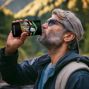 Rasta Reggae Music Marley 4 in 1 Can Cooler Tumbler One Love Jamaica Peace Rastafari Roots TB10 Print Your Wear