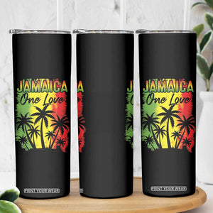 Jamaican Pride Skinny Tumbler One Love Jamaica Peace Sunset Travel Vacation Souvenir TB10 Print Your Wear