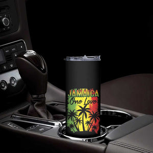 Jamaican Pride Skinny Tumbler One Love Jamaica Peace Sunset Travel Vacation Souvenir TB10 Print Your Wear