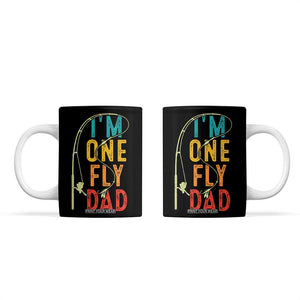 Fly Fishing Coffee Mug Funny Fathers Day Reel Cool Dad Papa Fly Tying Fisherman TB10 Black Print Your Wear