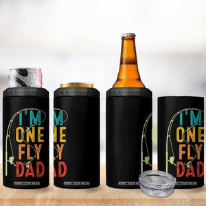 Fly Fishing 4 in 1 Can Cooler Tumbler Funny Fathers Day Reel Cool Dad Papa Fly Tying Fisherman TB10 Print Your Wear