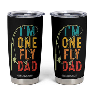 Fly Fishing Tumbler Cup Funny Fathers Day Reel Cool Dad Papa Fly Tying Fisherman TB10 Black Print Your Wear