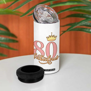 Funny 80th Birthday Gift Idea 4 in 1 Can Cooler Tumbler Women Mom Grandma Turning 80 Gifts for Her TB10 Print Your Wear