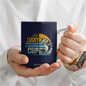Lucky Fishing Coffee Mug Funny Fathers Day Fishing Gifts For Men TB10 Print Your Wear