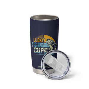 Lucky Fishing Tumbler Cup Funny Fathers Day Fishing Gifts For Men TB10 Print Your Wear
