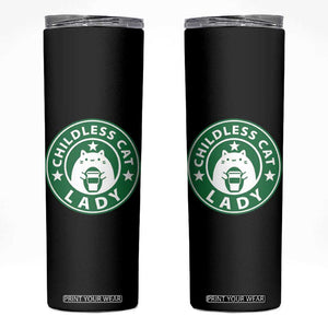 President Kamala Harris 2024 Skinny Tumbler Funny Coffee Cat Childless Cat Lady TB10 Black Print Your Wear