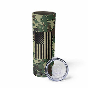 Fantasy Football Legend Skinny Tumbler Camo American Flag TB10 Print Your Wear
