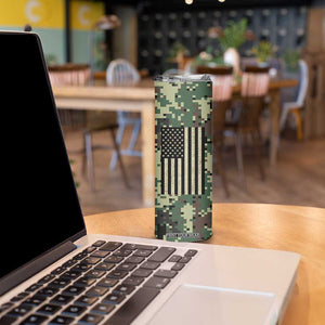 Fantasy Football Legend Skinny Tumbler Camo American Flag TB10 Print Your Wear