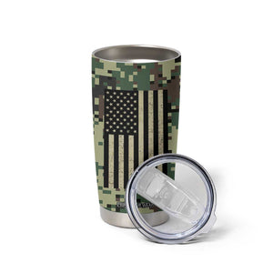 Fantasy Football Legend Tumbler Cup Camo American Flag TB10 Print Your Wear