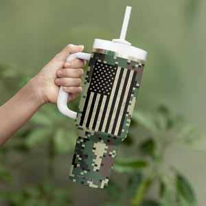 Fantasy Football Legend Tumbler With Handle Camo American Flag TB10 Print Your Wear