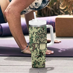 Fantasy Football Legend Tumbler With Handle Camo American Flag TB10 Print Your Wear
