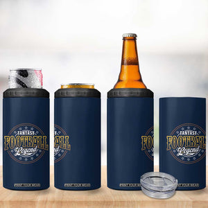Fantasy Football Legend 4 in 1 Can Cooler Tumbler Funny Draft Party TB10 Print Your Wear