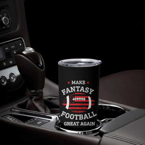 Make Fantasy Football Great Again Tumbler Cup Funny Draft Party American Flag TB10 Print Your Wear