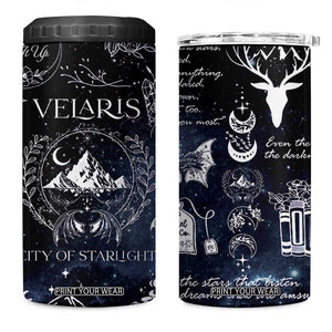 Velaris City Of Starlight 4 in 1 Can Cooler Tumbler Fantasy Night Sky Bookish Book Lovers TB10 One Size: 16 oz Galaxy Print Your Wear