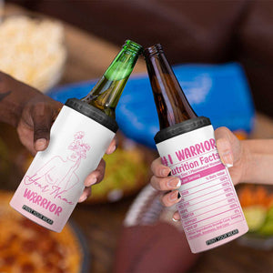 Personalized Breast Cancer Survivor 4 in 1 Can Cooler Tumbler Custom Name Pink Ribbon Chemo Care TB10 Print Your Wear