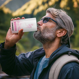 Personalized Breast Cancer Survivor 4 in 1 Can Cooler Tumbler Custom Name Pink Ribbon Chemo Care TB10 Print Your Wear
