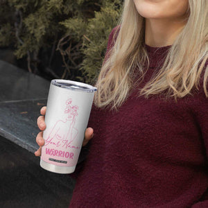 Personalized Breast Cancer Survivor Tumbler Cup Custom Name Pink Ribbon Chemo Care TB10 Print Your Wear