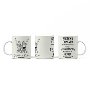 Personalized Long Distance Friendship Gift Coffee Mug Custom Name Best Friends Gifts For Women Bestie TB10 Print Your Wear