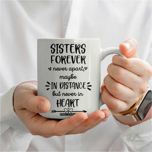Personalized Long Distance Friendship Gift Coffee Mug Custom Name Best Friends Gifts For Women Bestie TB10 Print Your Wear