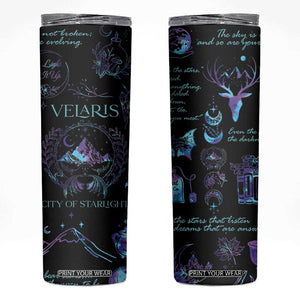 Velaris City Of Starlight Skinny Tumbler Fantasy Celestial City Night Sky Bookish Book Lovers TB10 Galaxy Print Your Wear