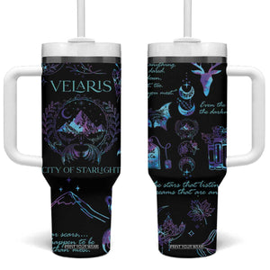 Velaris City Of Starlight Tumbler With Handle Fantasy Celestial City Night Sky Bookish Book Lovers TB10 One Size: 40 oz Galaxy Print Your Wear