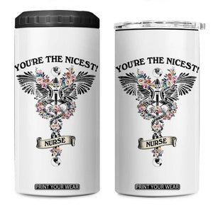 Nurse Gifts For Women 4 in 1 Can Cooler Tumbler Nurse Appreciation Thank You Gift For RN Hospital Staff TB10 One Size: 16 oz White Print Your Wear