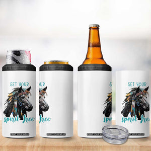 Horse Lovers 4 in 1 Can Cooler Tumbler Cowgirl Cowboy Equestrian Gifts TB10 Print Your Wear
