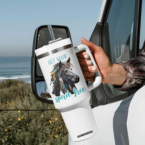 Horse Lovers Tumbler With Handle Cowgirl Cowboy Equestrian Gifts TB10 Print Your Wear
