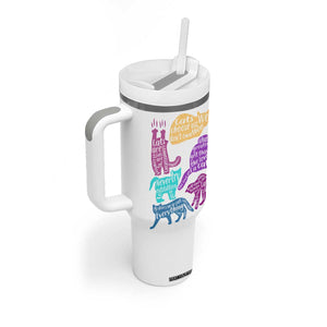 Cat Lover Gifts Tumbler With Handle Kitten Quotes From Famous Writers Authors and Feline Lovers TB10 Print Your Wear