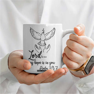Christian Gifts Coffee Mug Bible Verse My Hope Is in You Psalm 39:7 TB10 Print Your Wear