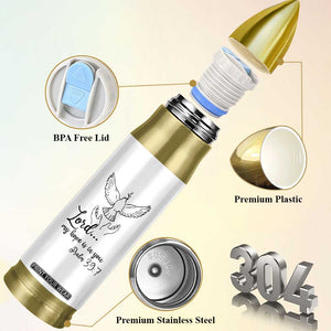 Christian Gifts Bullet Tumbler Bible Verse My Hope Is in You Psalm 39:7 TB10 Print Your Wear
