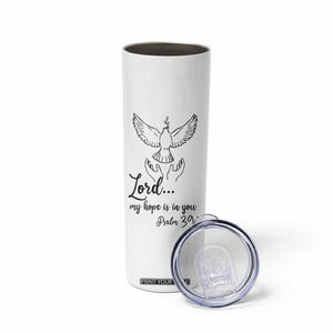 Christian Gifts Skinny Tumbler Bible Verse My Hope Is in You Psalm 39:7 TB10 Print Your Wear