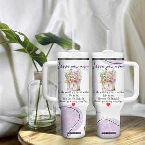 Birthday Gifts For Mom Tumbler With Handle From Daughter Son I Love You Mom Valentines Mothers Day Present TB10 Print Your Wear
