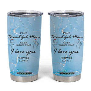 Valentine Gifts For Mom Tumbler Cup I Love You Mom Mama Momma Gift Ideas TB10 Blue Print Your Wear