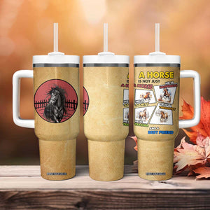 Horse Lovers Tumbler With Handle Inspiration Equestrian Girls Cowgirl Gifts TB10 Print Your Wear