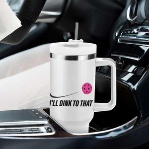 Pickleball Gifts For Women Tumbler With Handle Dink Responsibly Pickle Ball Lovers Player Coach TB10 Print Your Wear